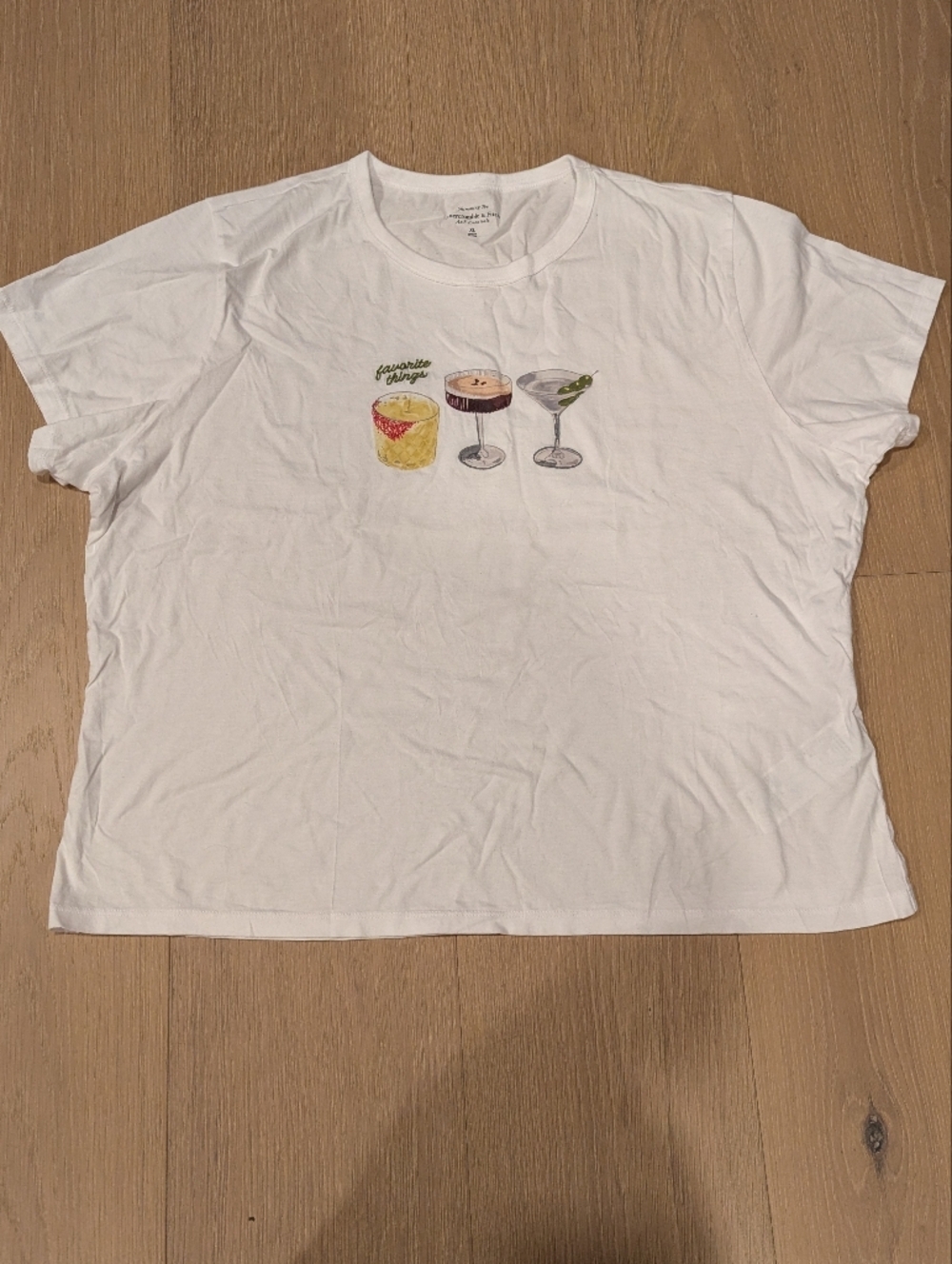 White Cocktail Graphic Tee